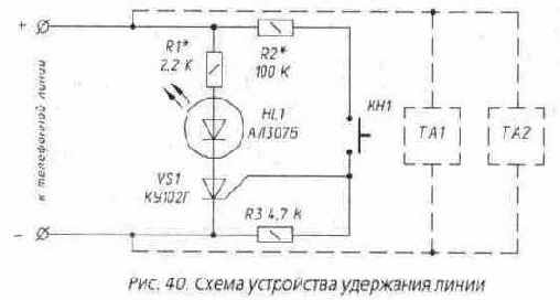 Приставка удержания линии