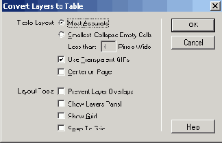   Convert Layers to Table